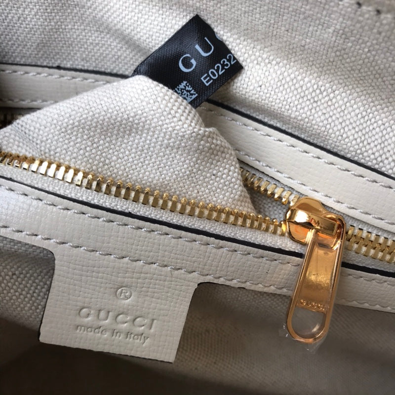 Gucci Vintage Monogram Canvas Satchel Handbag with Horsebit Detail