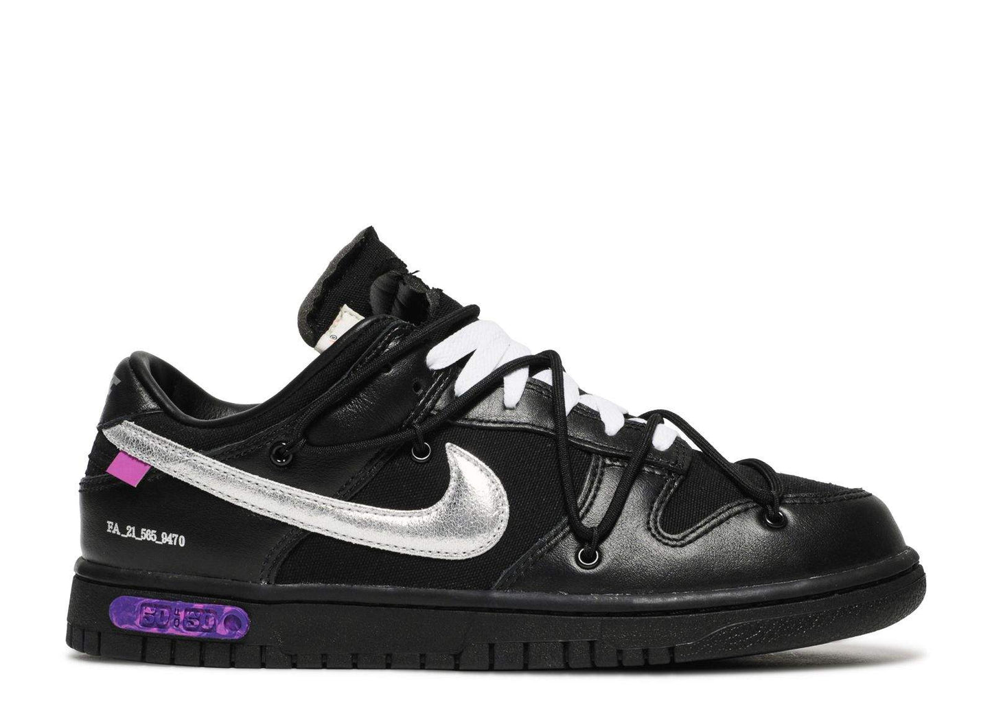 Nike Off-White X Dunk Low 'Lot 50 Of 50' Everlasting Sneaker