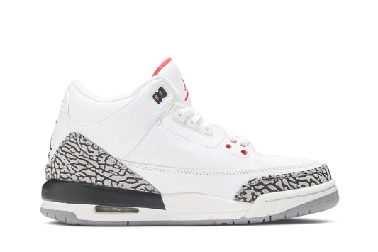 ( Grade School ) Air Jordan 3 Retro 2011 White Cement 398614-105