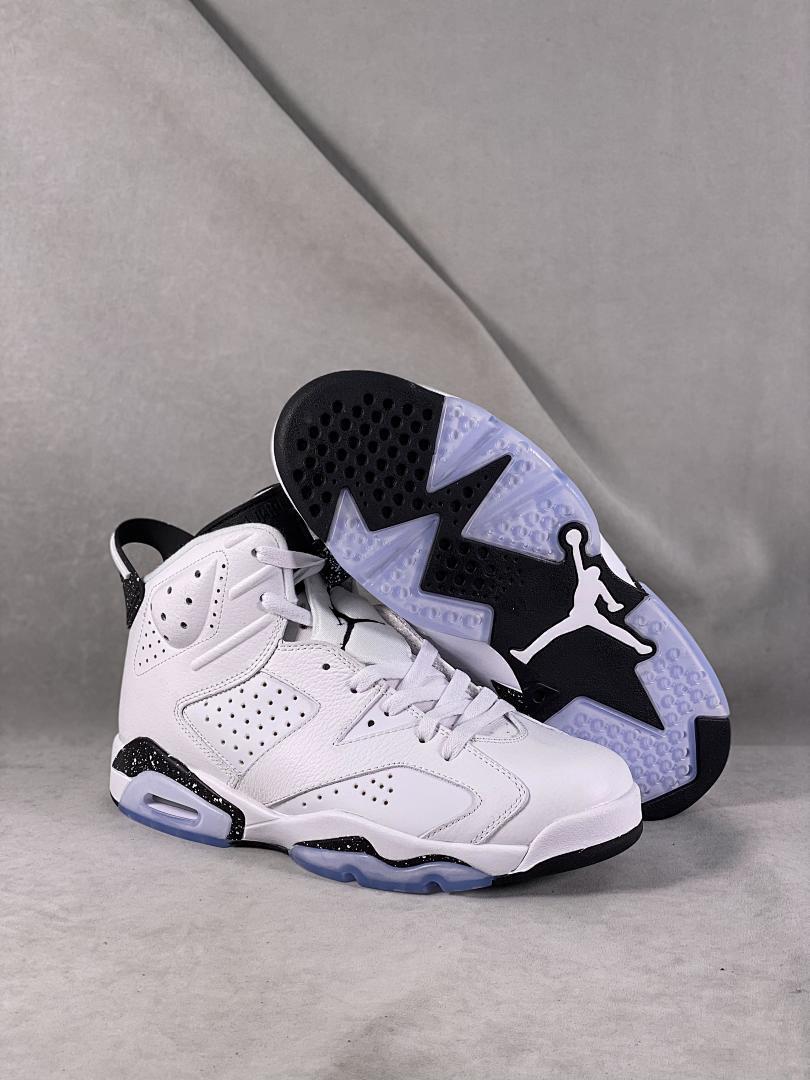 Air Jordan 6 Low 'Dongdan' White Black Speckle Basketball Sneakers DM0099-111