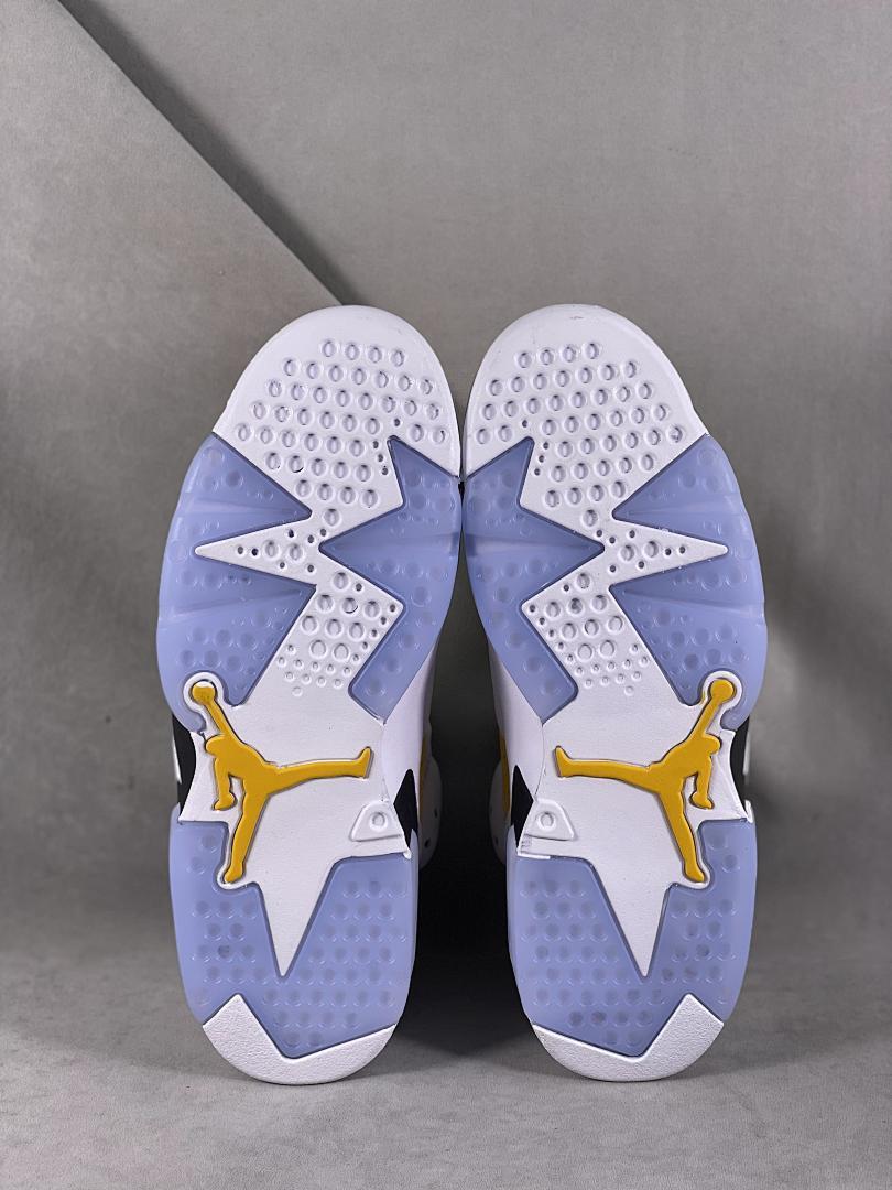 Nike Air Jordan 6 Retro "University Gold" White Black Men's Sneakers CT8529-170