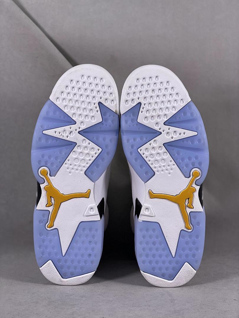 Nike Air Jordan 6 Retro "Yellow Ochre" White Black CT8529-107 Men's Sneakers