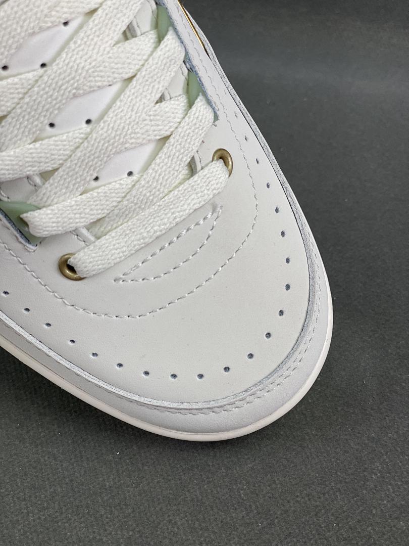 Nike Air Jordan 2 Retro Low "Responsibility" DR9602-102 Sail Burgundy Gold Green Sole Men's Sneakers