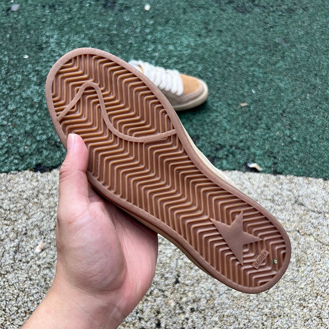 Golden Goose Ball Star Sand Suede Low-Top Sneakers