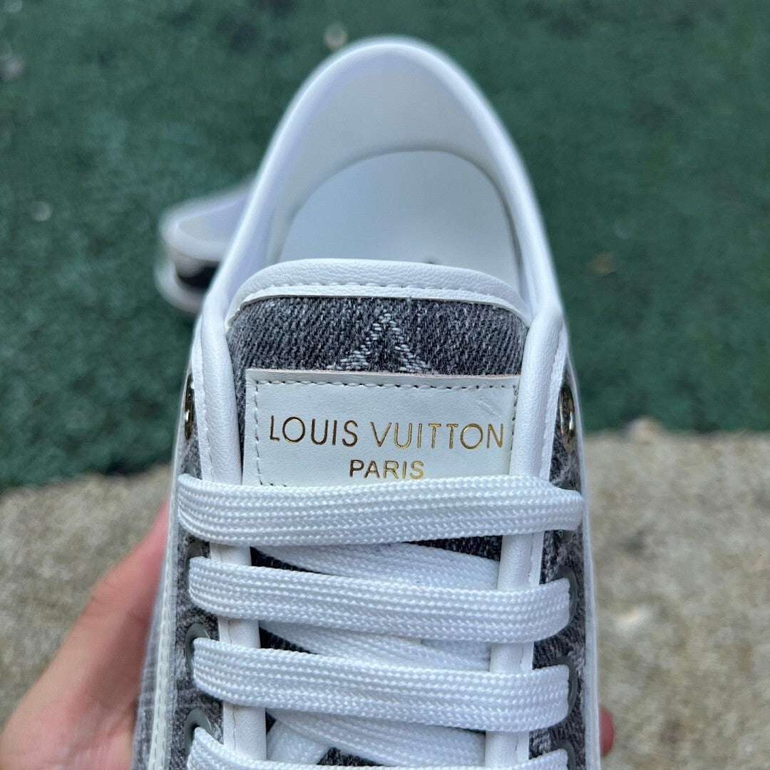 Louis Vuitton Frontrow Sneaker Monogram Denim Grey