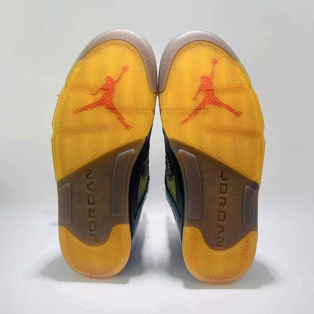 Off-White x Air Jordan 5 Retro SP 'Muslin' Black Grey CT8480-001