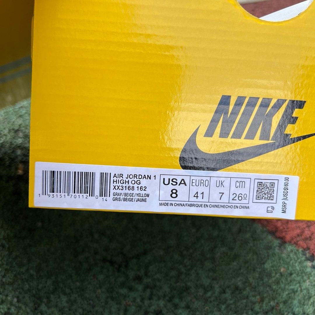 Nike Air Jordan 1 Low Xiaomi SU7 Custom Collaboration Sneakers Grey White Black Yellow