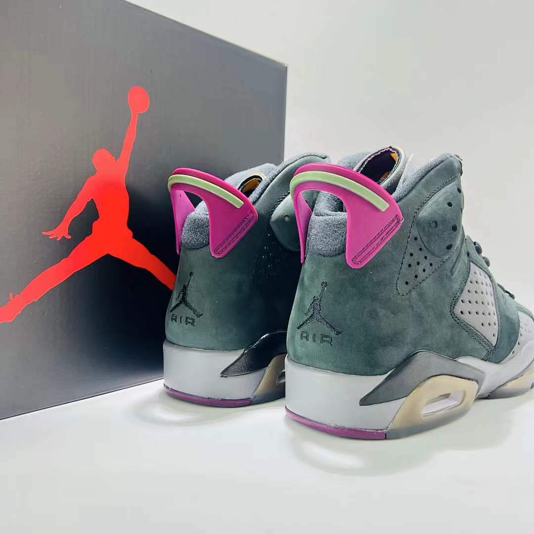Air Jordan 6 Retro 'Bordeaux' CT8529-063 Nike Black Grey Pink Yellow Sneakers Shoes Trainers