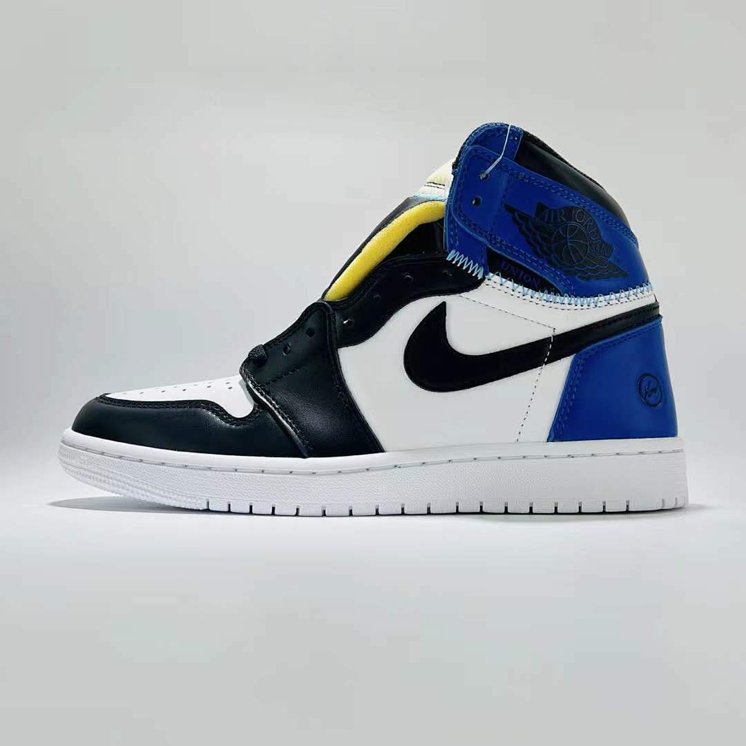 Nike SB Air Jordan 1 Retro High OG Defiant "LA to Chicago" Black White Royal Blue Yellow Sneakers CD6571-045 Men's Lifestyle Shoes