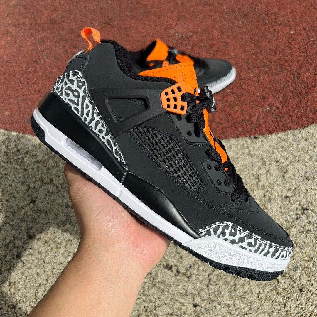 Jordan Spizike Low Black Team Orange Anthracite White FV0748-008