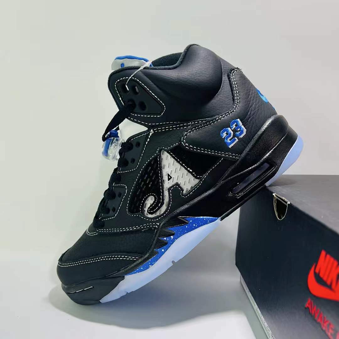 Awake NY x Air Jordan 5 Retro Black Royal Blue FD7921-001