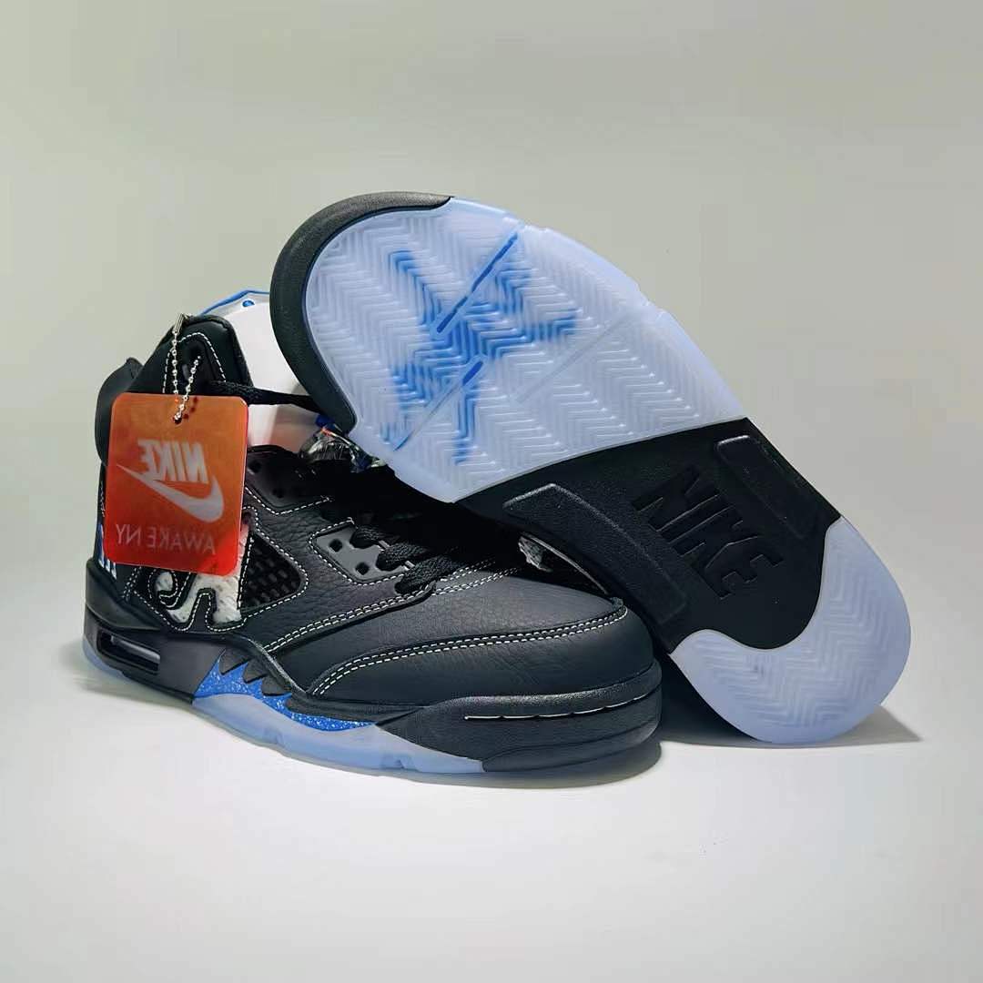 Awake NY x Air Jordan 5 Retro Black Royal Blue FD7921-001