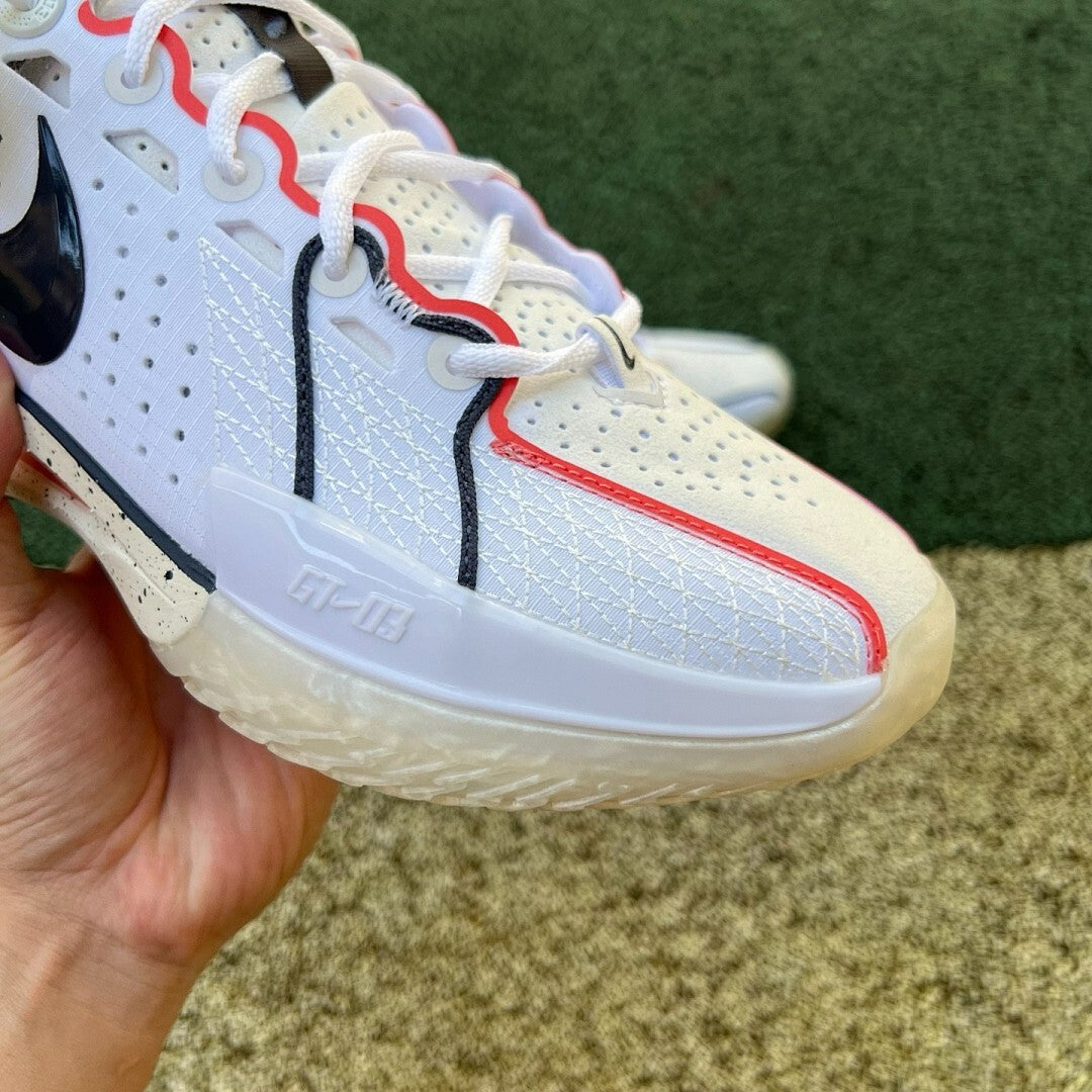 Nike GT Cut 3 White Bright Crimson Black FJ6408-100