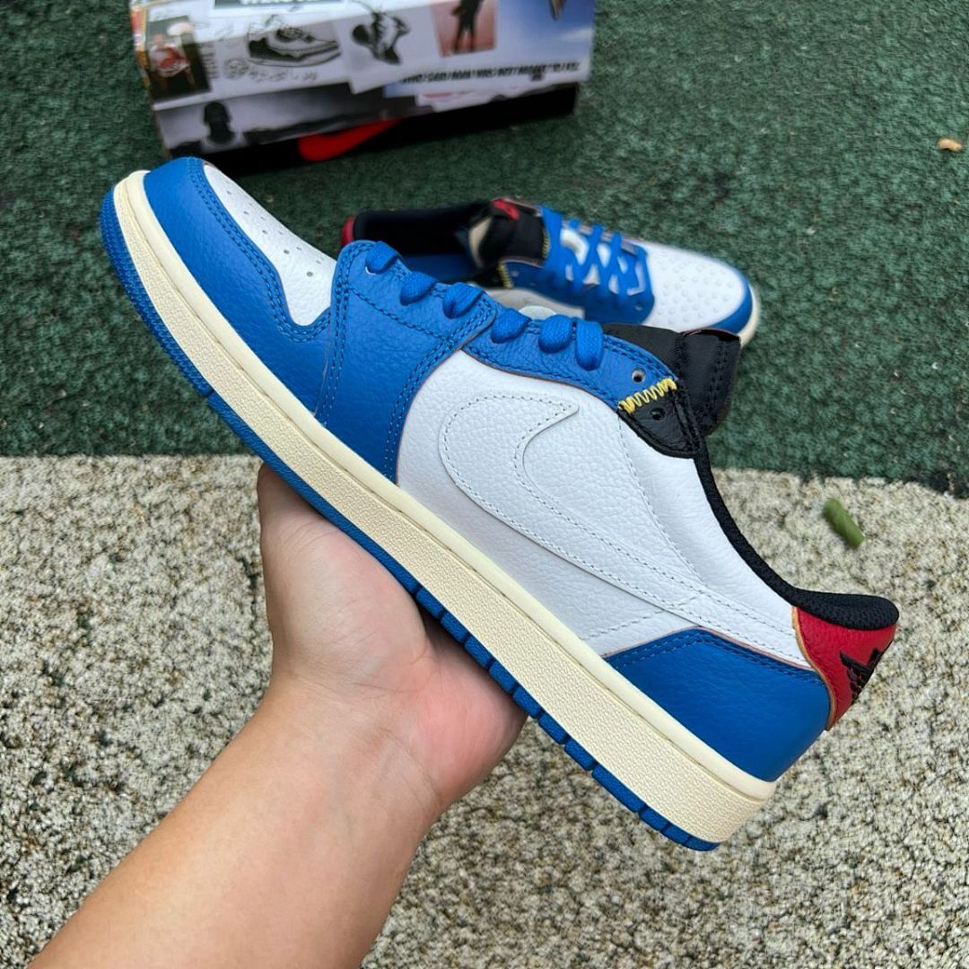 Union x Air Jordan 1 Low OG SP White University Blue Varsity Red FJ0870-100