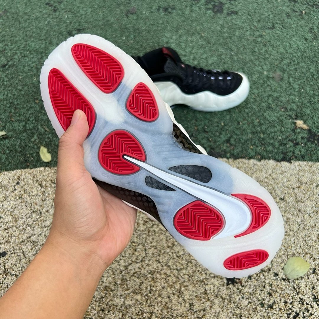 Nike Air Foamposite Pro White Black University Red 624041-103