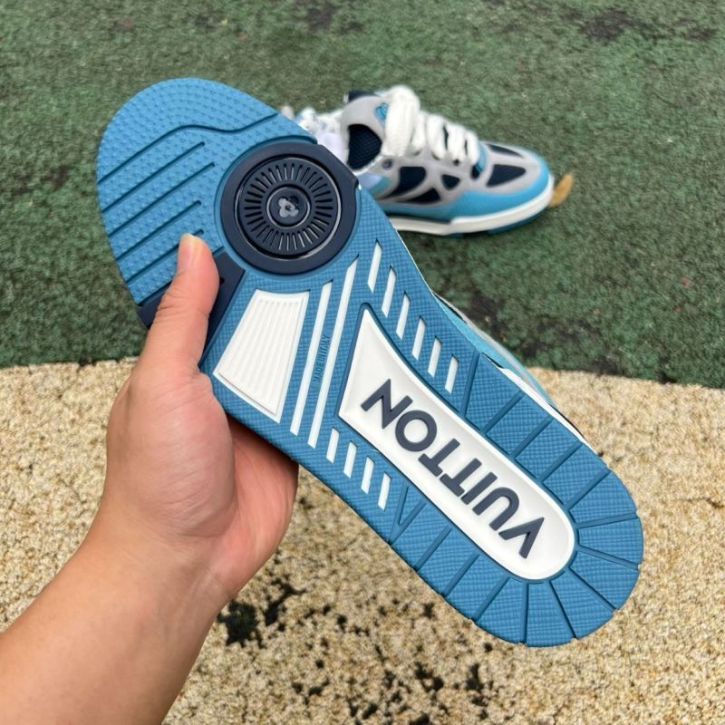 Louis Vuitton LV Trainer Sneaker Blue Grey