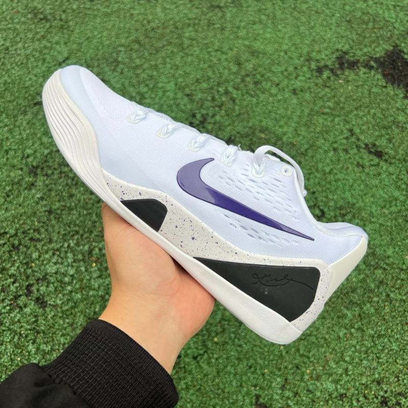 Nike Kobe 9 EM Low White Court Purple Black 646701-105