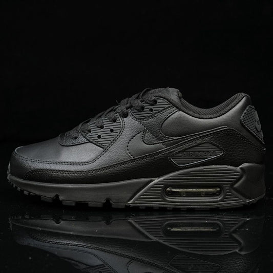 Nike Air Max 90 Leather Triple Black 537384-090
