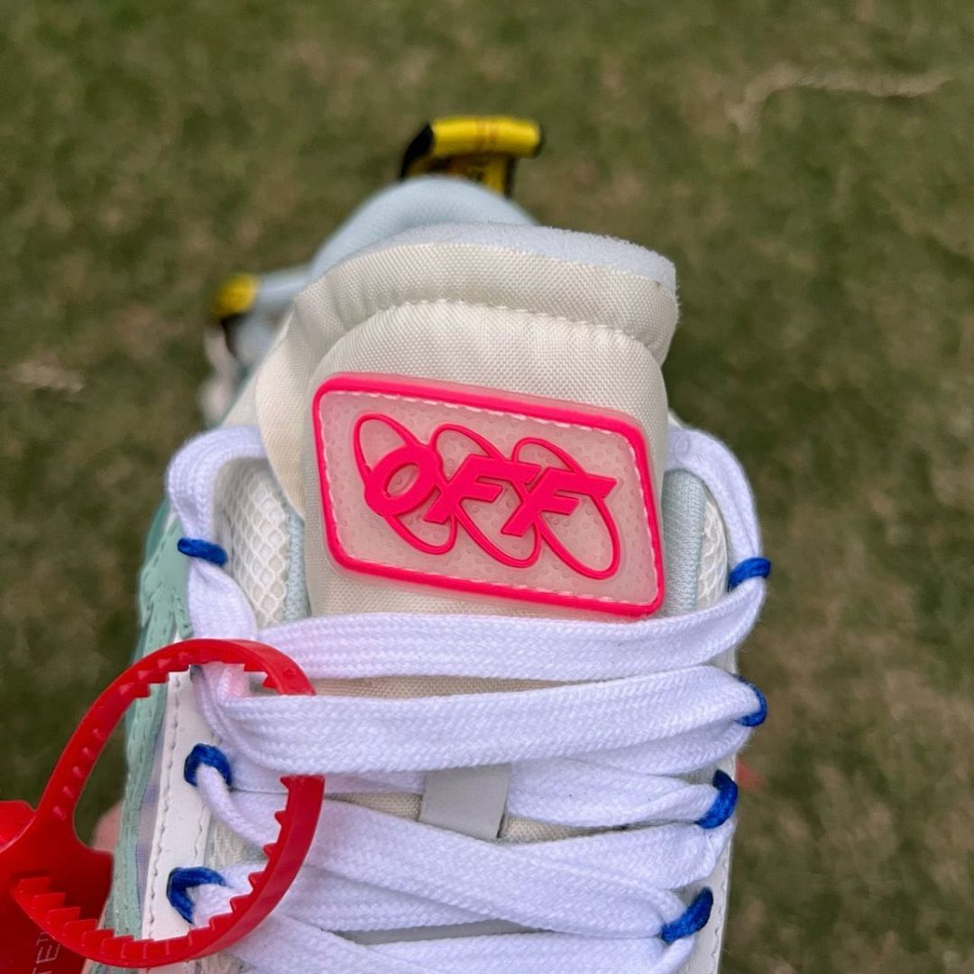 Off-White ODSY-1000 Multi-Color Grey Mint Green Blue Pink Spiked Sole Sneakers