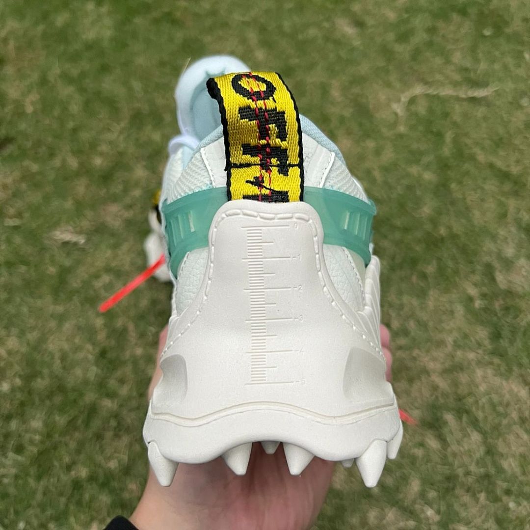 Off-White ODSY-1000 Multi-Color Grey Mint Green Blue Pink Spiked Sole Sneakers