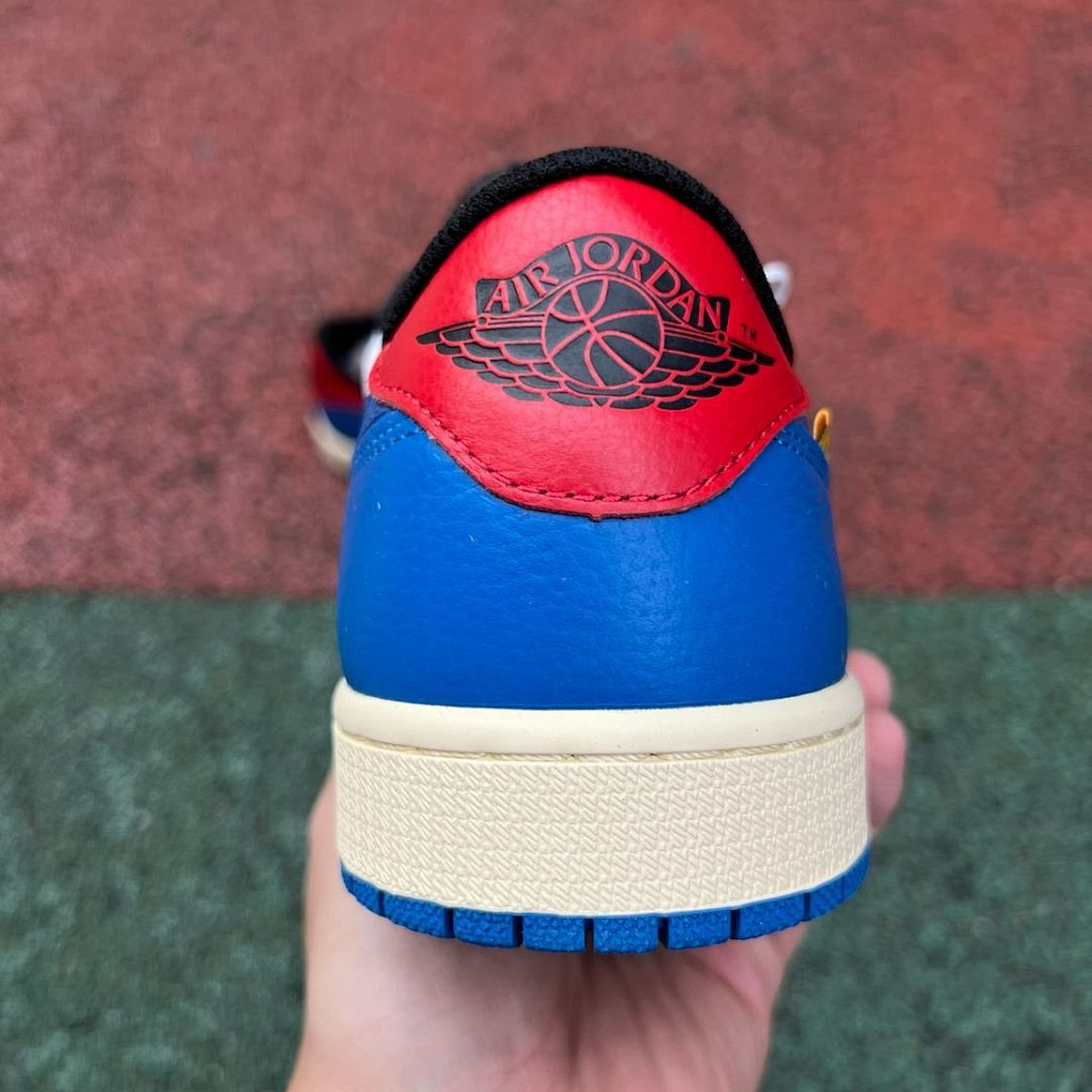 Nike Air Jordan 1 Low x Union LA SP Court Blue White Red Grey Mens Womens Sneakers DR5531-100