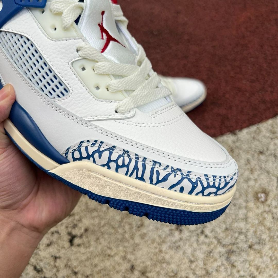 Air Jordan Spizike Low 'Deep Royal Blue' White Varsity Red Men's Sneakers FQ3606-100