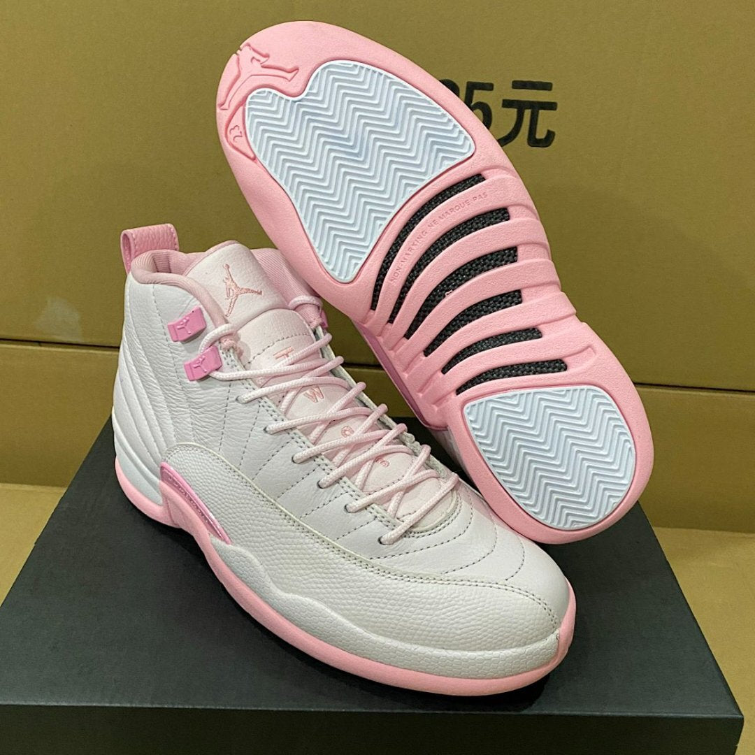 Nike Air Jordan 12 Retro GS Pearl Pink Soft Pink Grade School Sneakers 510815 600