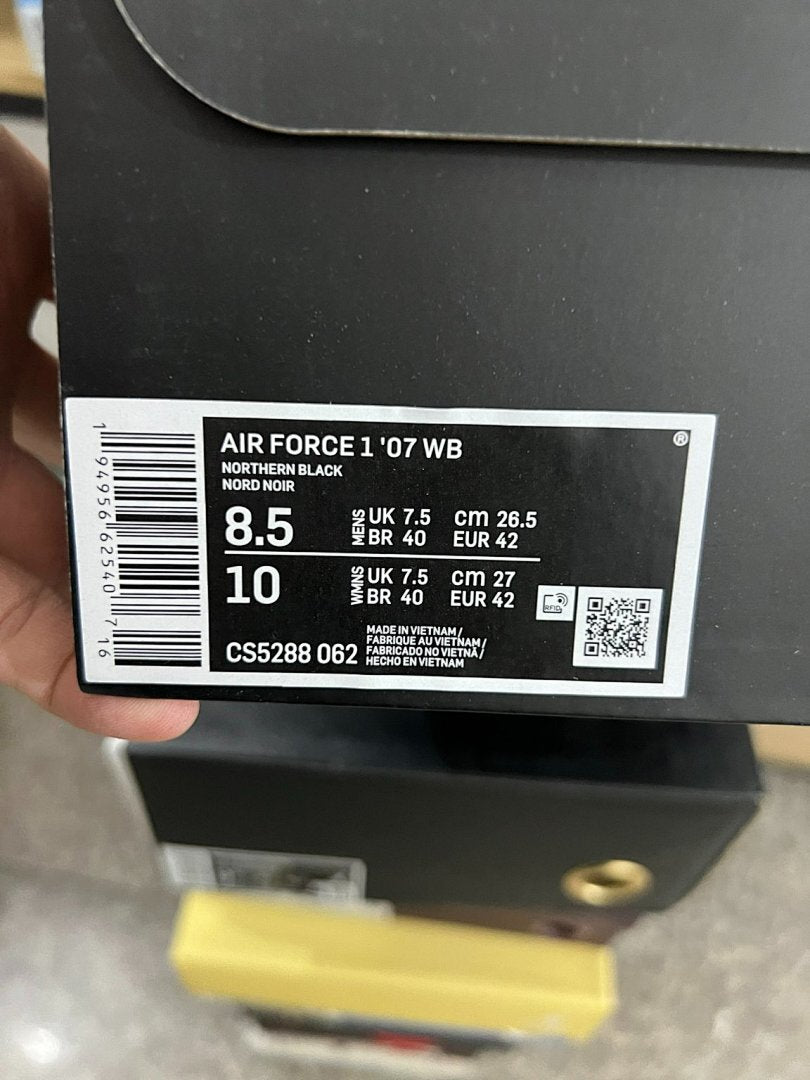 Nike Air Force 1 Low The North Face Cream White Black Hiking Laces Sneakers