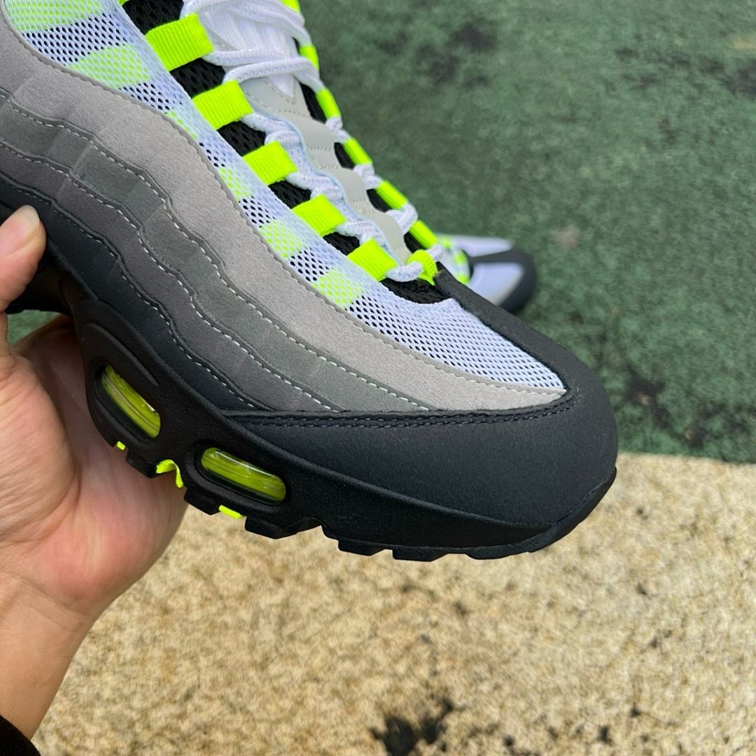 Nike Air Max 95 OG Neon Volt Grey Black CT1689-001 Men's Sneakers