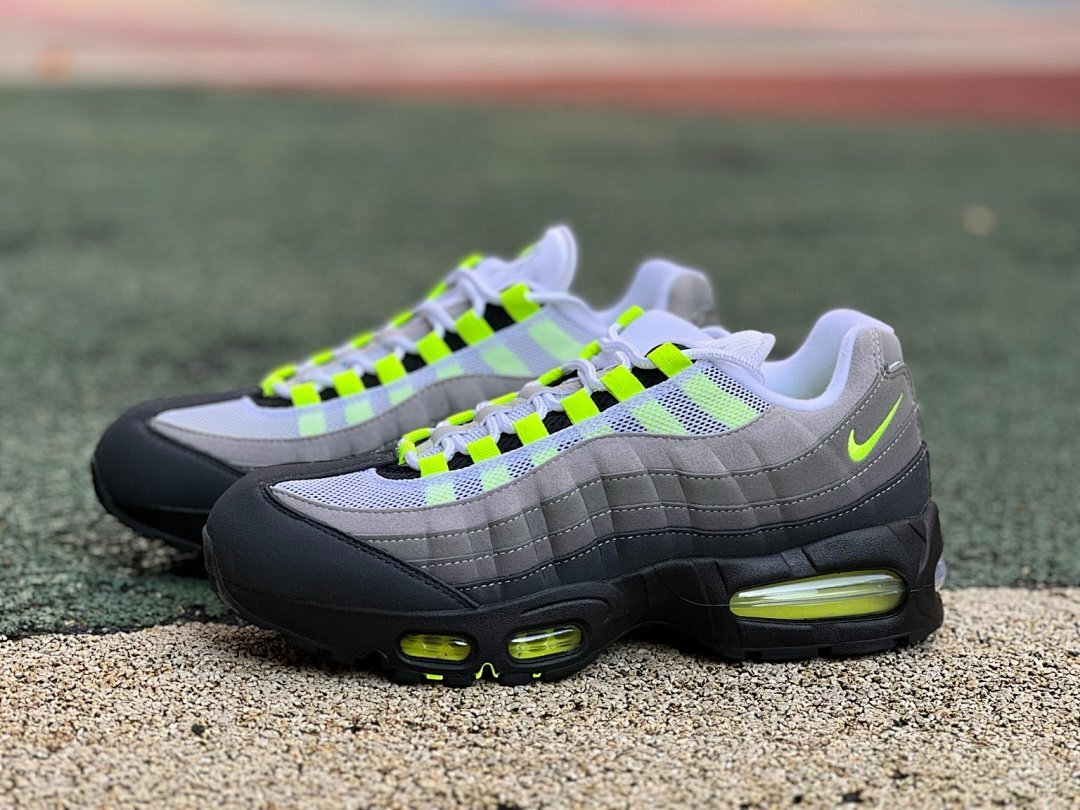 Nike Air Max 95 OG Neon Volt Grey Black CT1689-001 Men's Sneakers