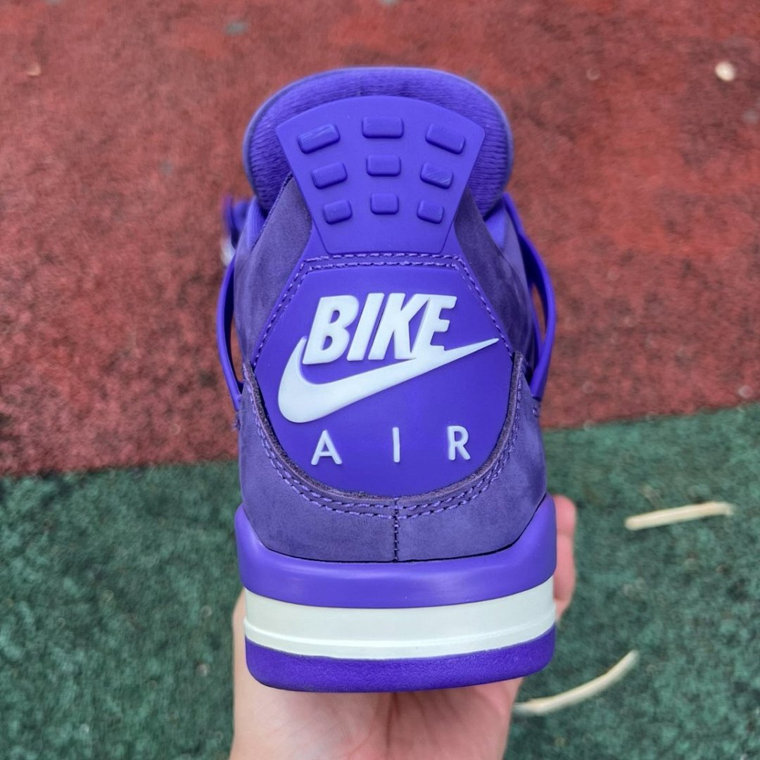 Travis Scott Air Jordan 4 Retro F&F Purple Suede Nike AJ4 Cactus Jack Exclusive Sneakers