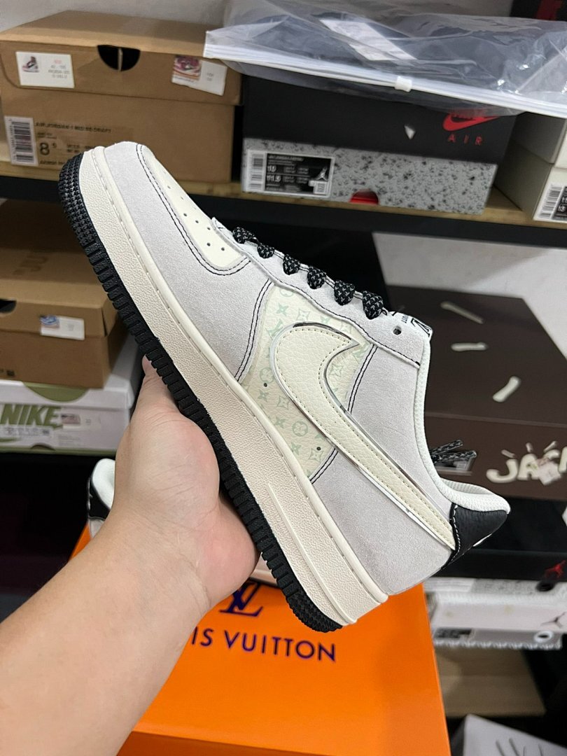 Louis Vuitton Nike Air Force 1 Low Virgil Abloh White Monogram N190 Sneakers Shoes