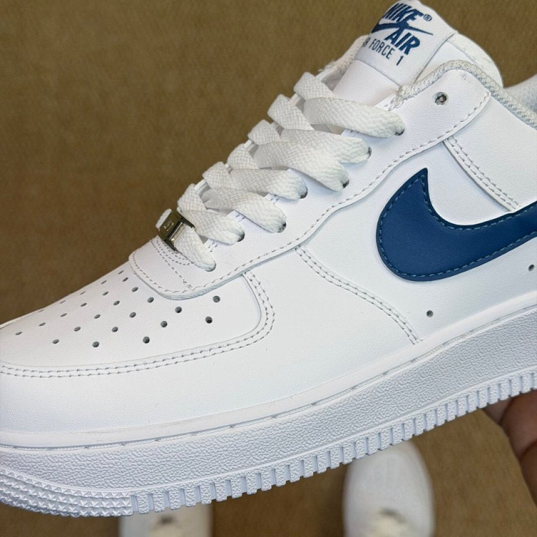 Nike Air Force 1 '07 Low White Royal Blue Sneakers DM0576-100 Men's Women's Casual Trainers AF1