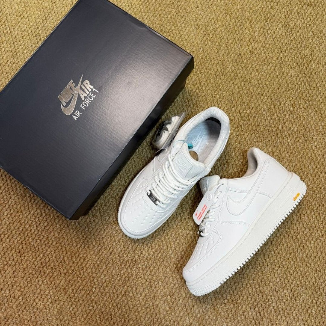 Nike Air Force 1 Low White Vibram Sole Platform Sneakers