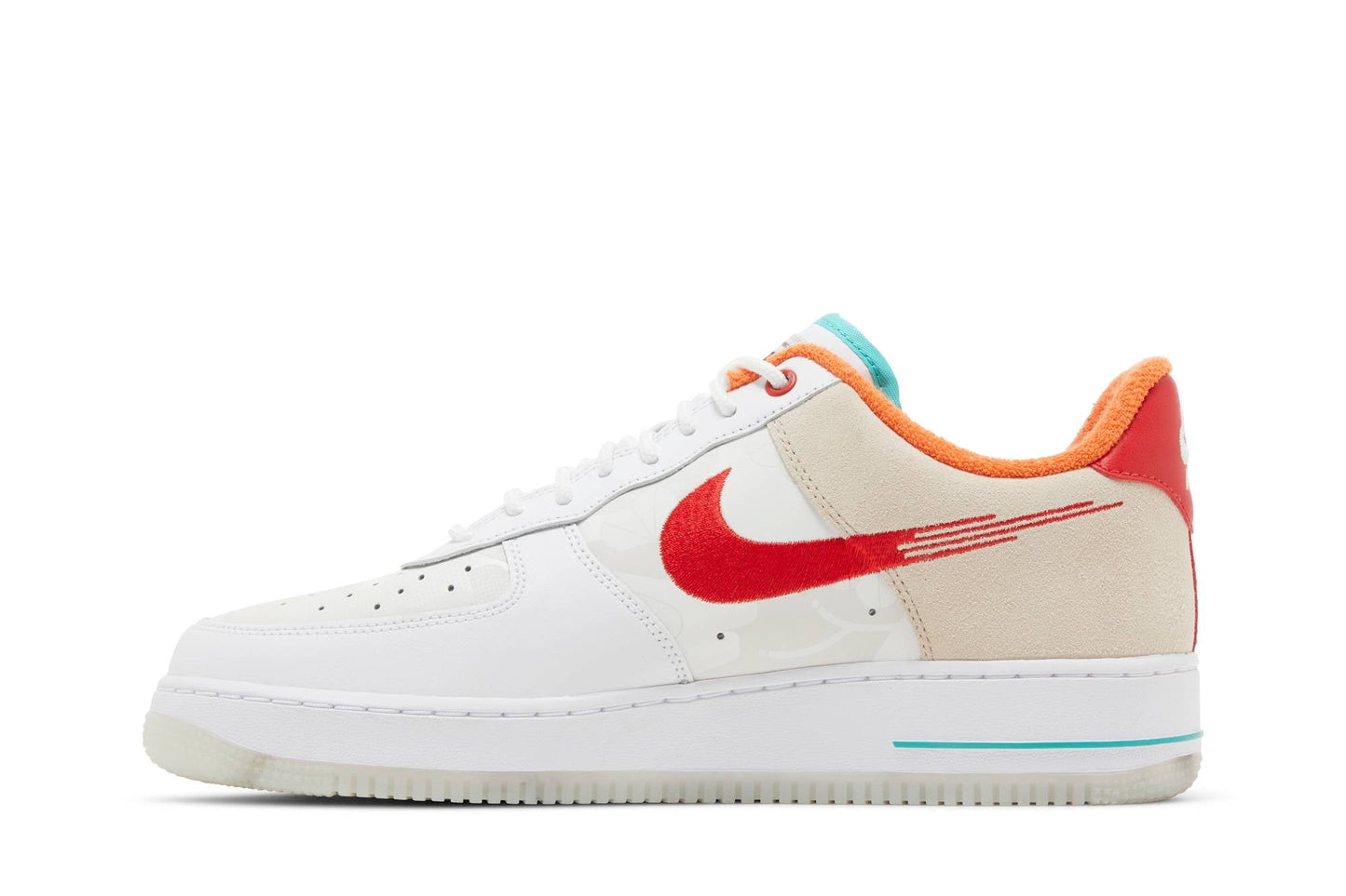 Nike Air Force 1 Low 'Just Do It White Red Teal' FD4205-161
