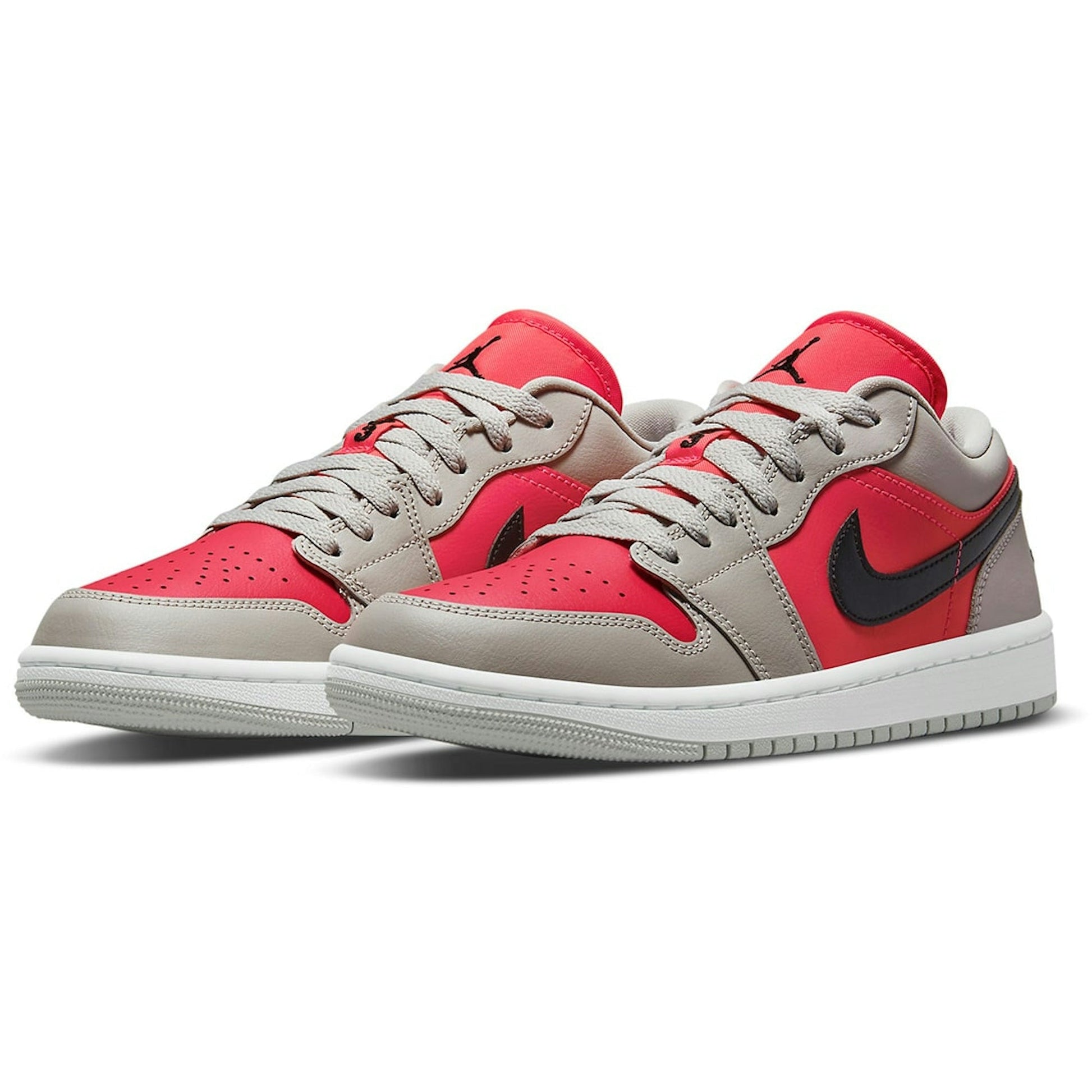 ( Women ) Air Jordan 1 Low 'Light Iron Ore Siren Red' DC0774-060