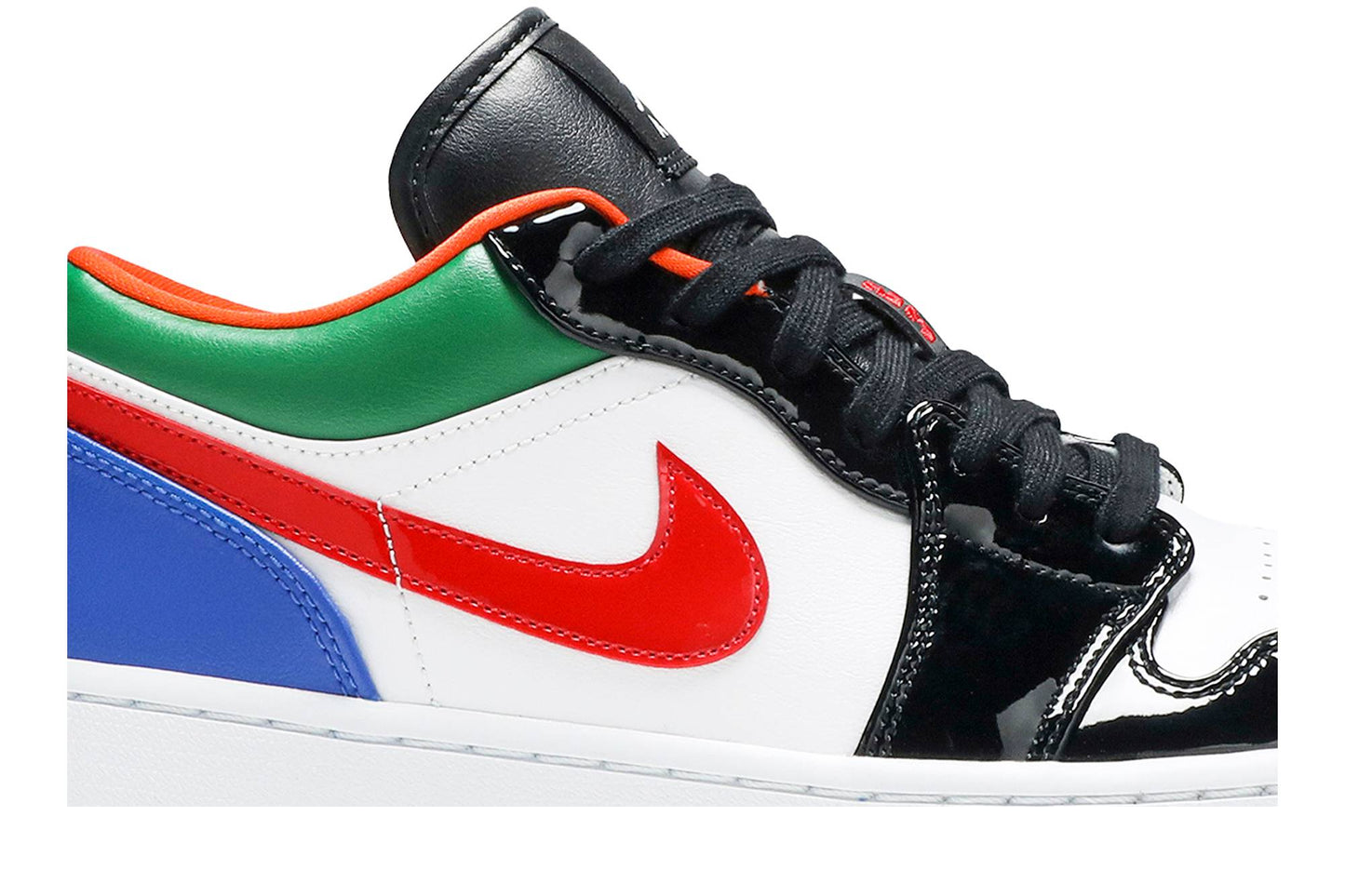 ( Women ) Air Jordan 1 Low Multi-Color Black Toe CZ4776-101