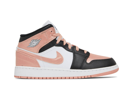 ( Grade School ) Air Jordan 1 Mid 'White Light Madder Root' DM9077-108