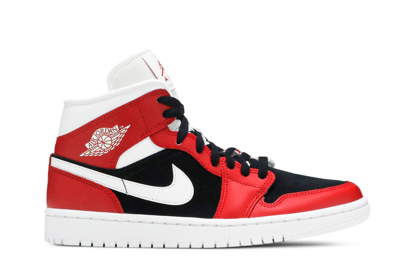 ( Women ) Air Jordan 1 Mid 'Gym Red Black' BQ6472-601