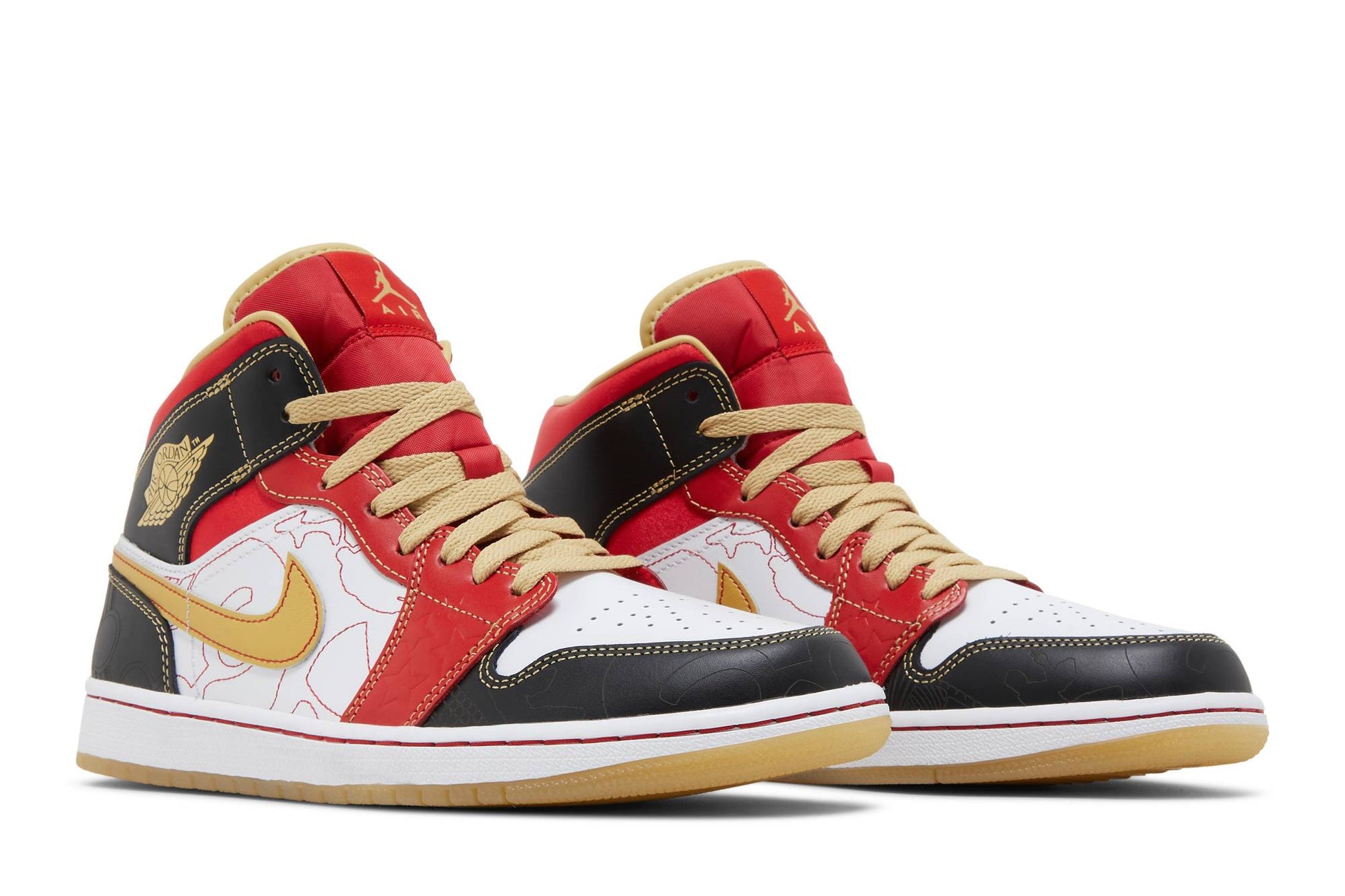 Air Jordan 1 Mid XQ 'White Black Sport Red' 2022 DV0576-176