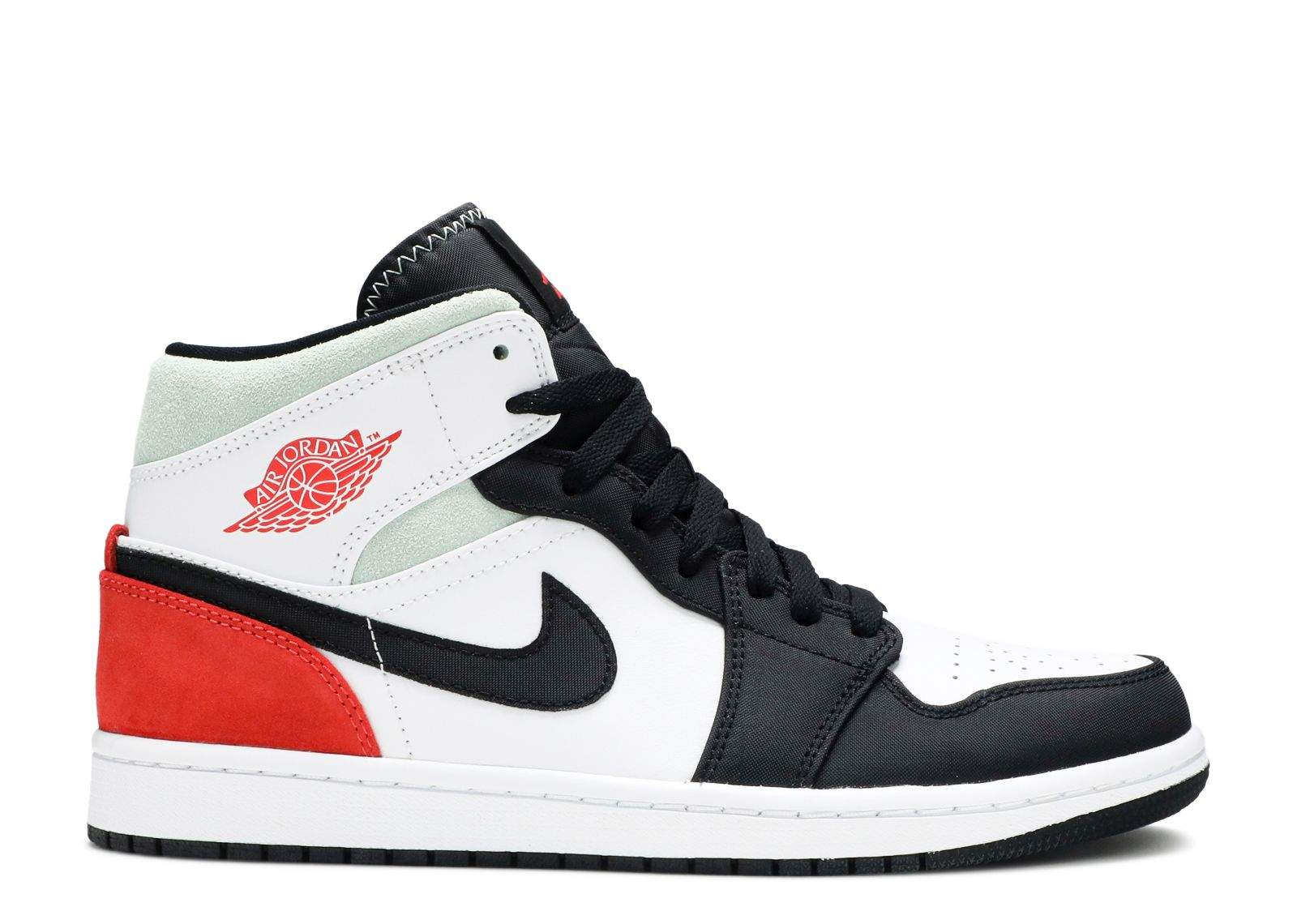 Air Jordan 1 Mid SE 'Red Black Toe' Revered Footwear