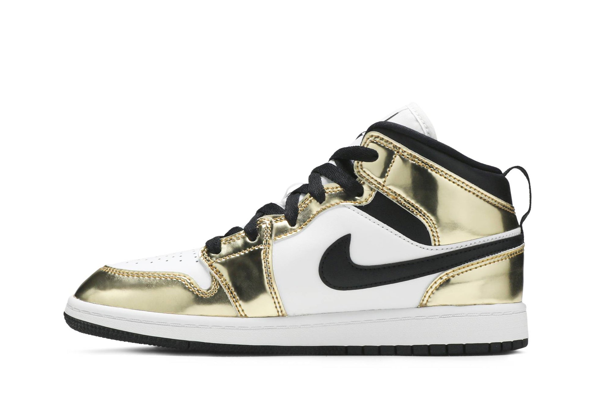 ( Grade School ) Air Jordan 1 Mid SE 'Metallic Gold' DC1420-700