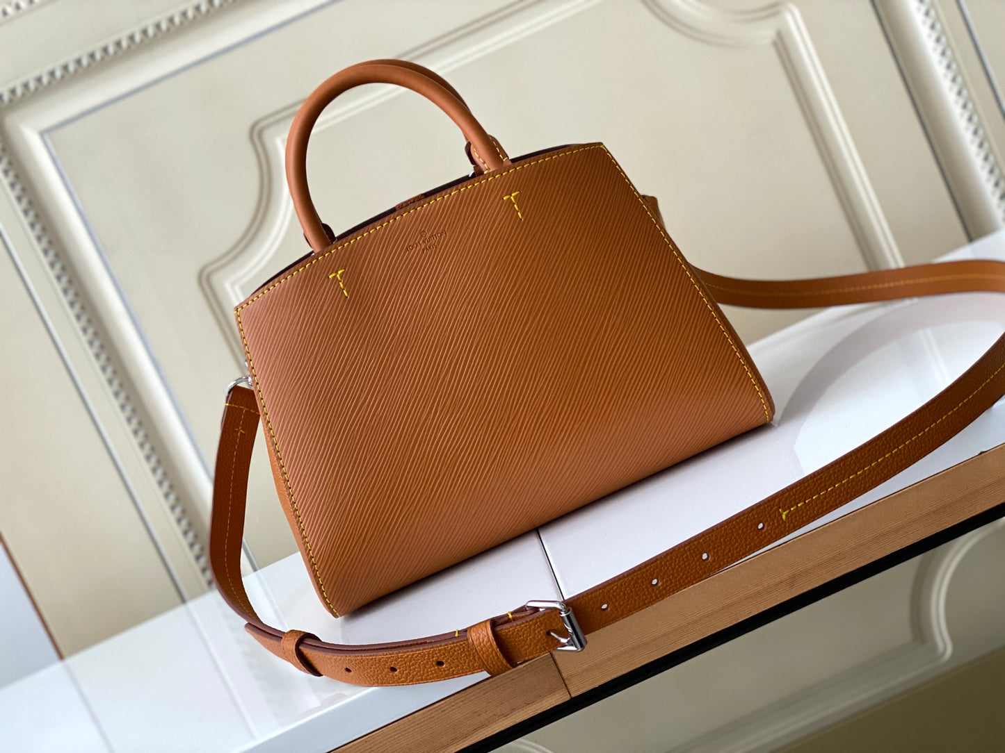 Louis Vuitton Marelle Tote BB Epi Leather Handbag - Honey Gold