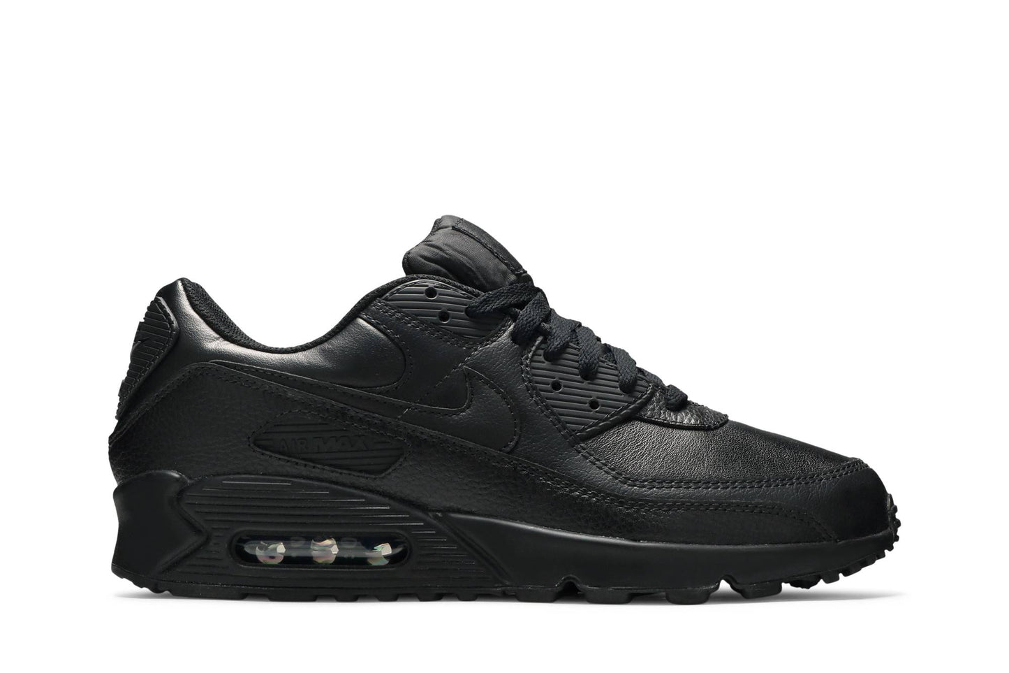 Nike Air Max 90 Leather 'Triple Black' ( 20 ) CZ5594-001