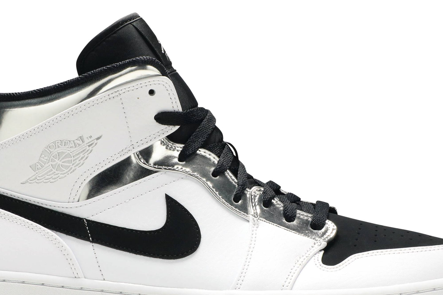 Air Jordan 1 Mid 'White Silver' 554724-121