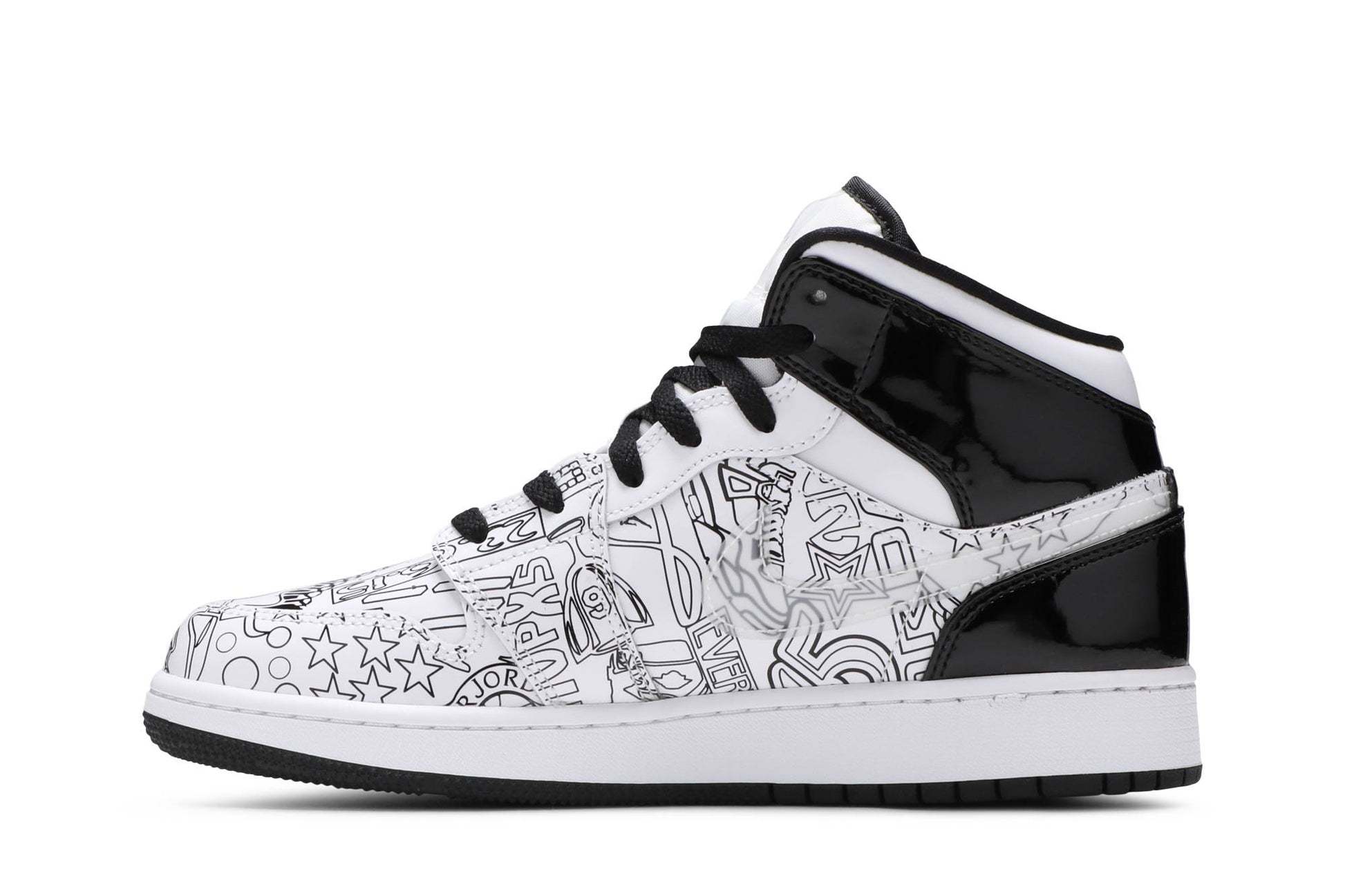 ( Grade School ) Air Jordan 1 Mid 'DIY' DC4099-100
