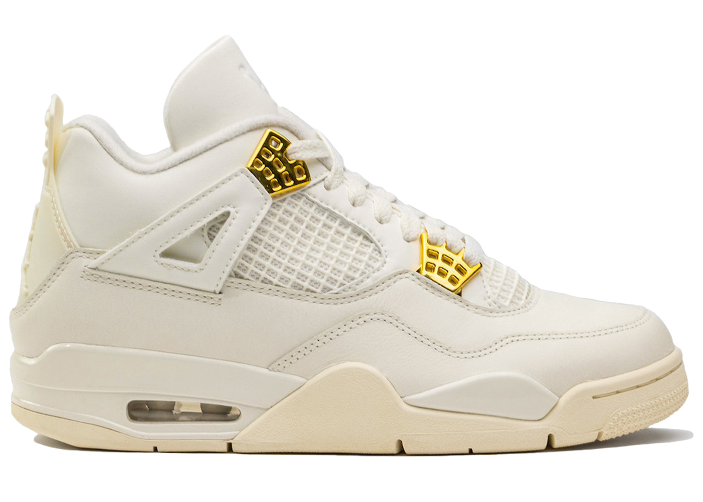 ( Women ) Air Jordan 4 Retro 'Metallic Gold' AQ9129-170