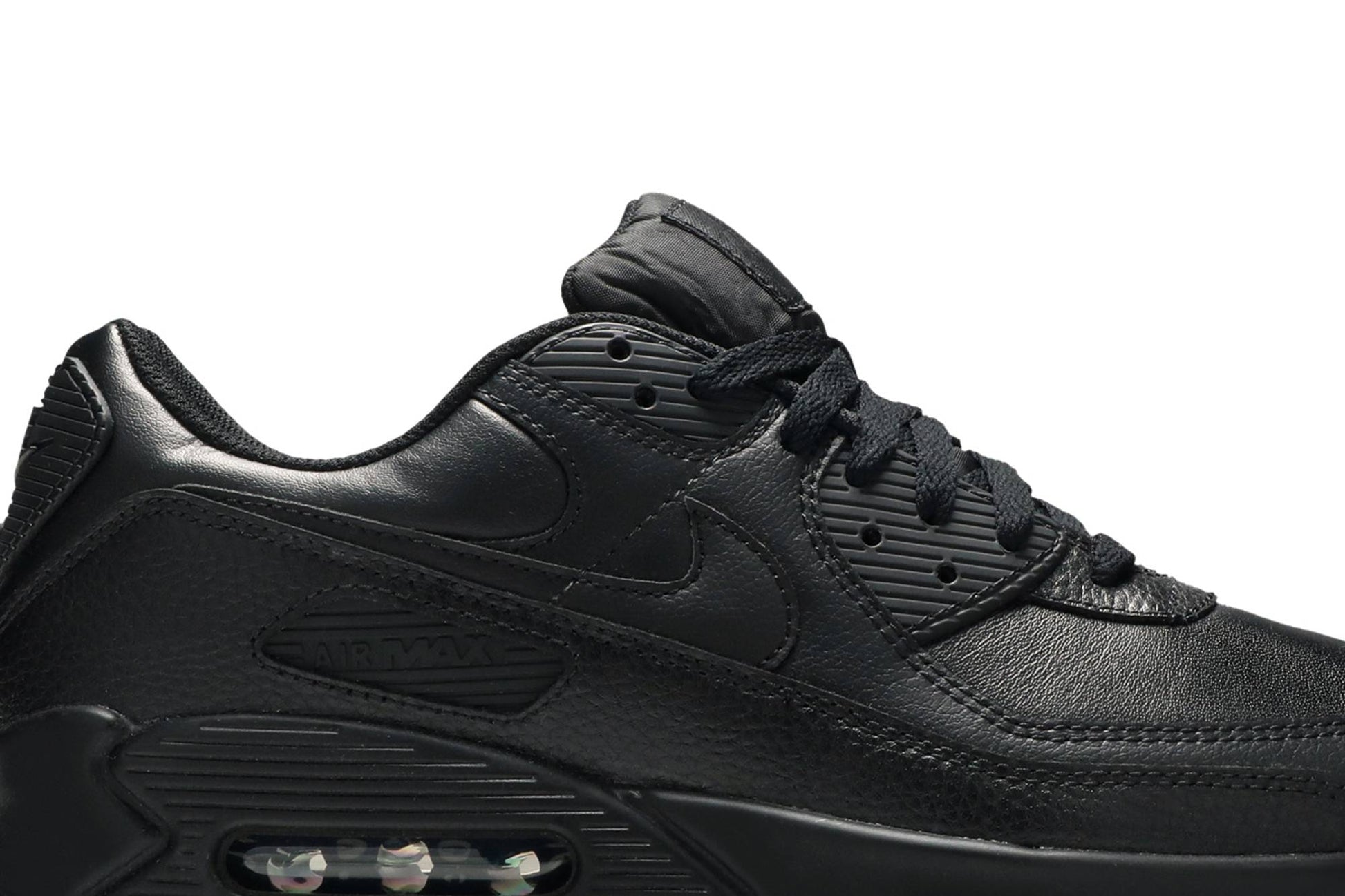 Nike Air Max 90 Leather 'Triple Black' ( 20 ) CZ5594-001