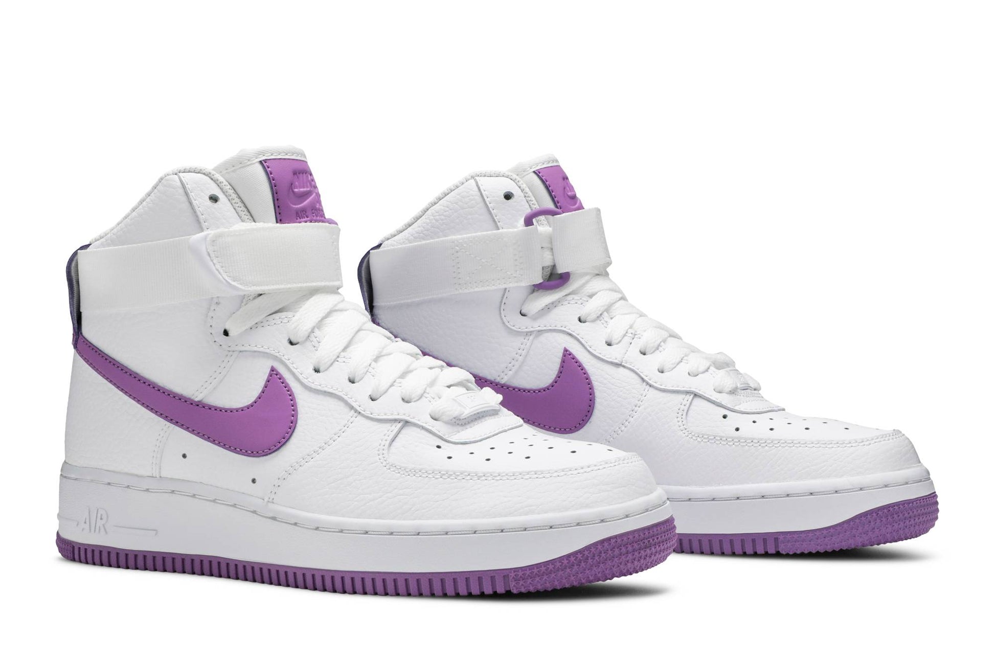 ( Women ) Nike Air Force 1 High White Dark Orchid 334031-112