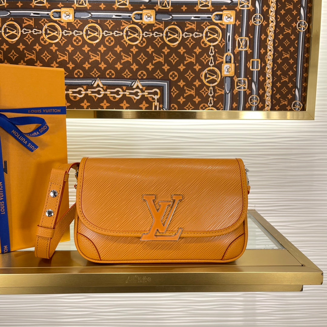 Louis Vuitton Buci Shoulder Bag - Gold Epi Leather - Tan